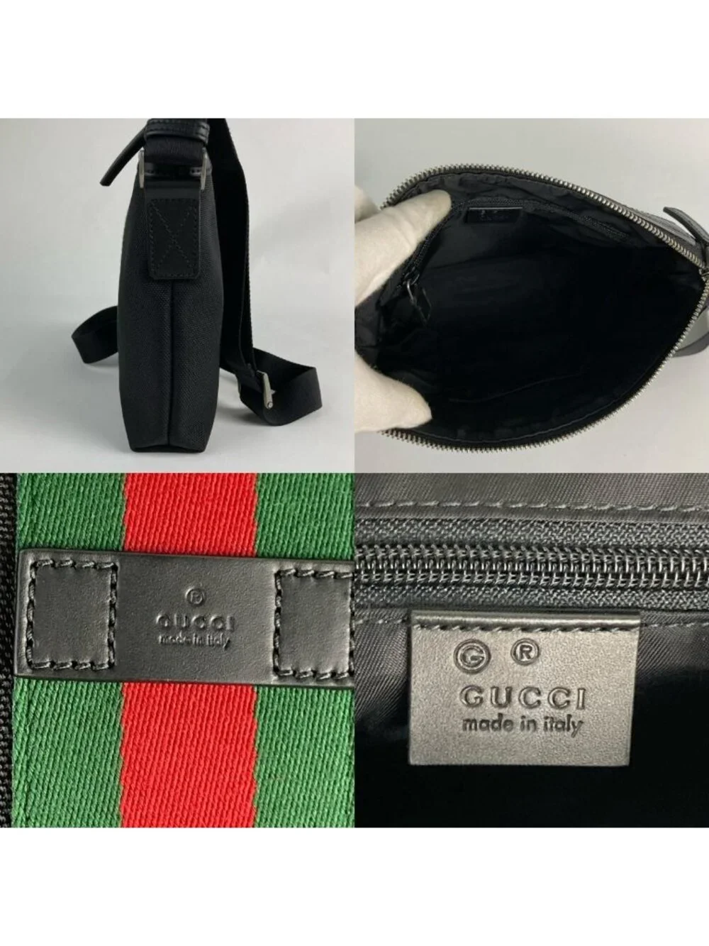 Gucci Sherry Line Shoulder Bag Black
